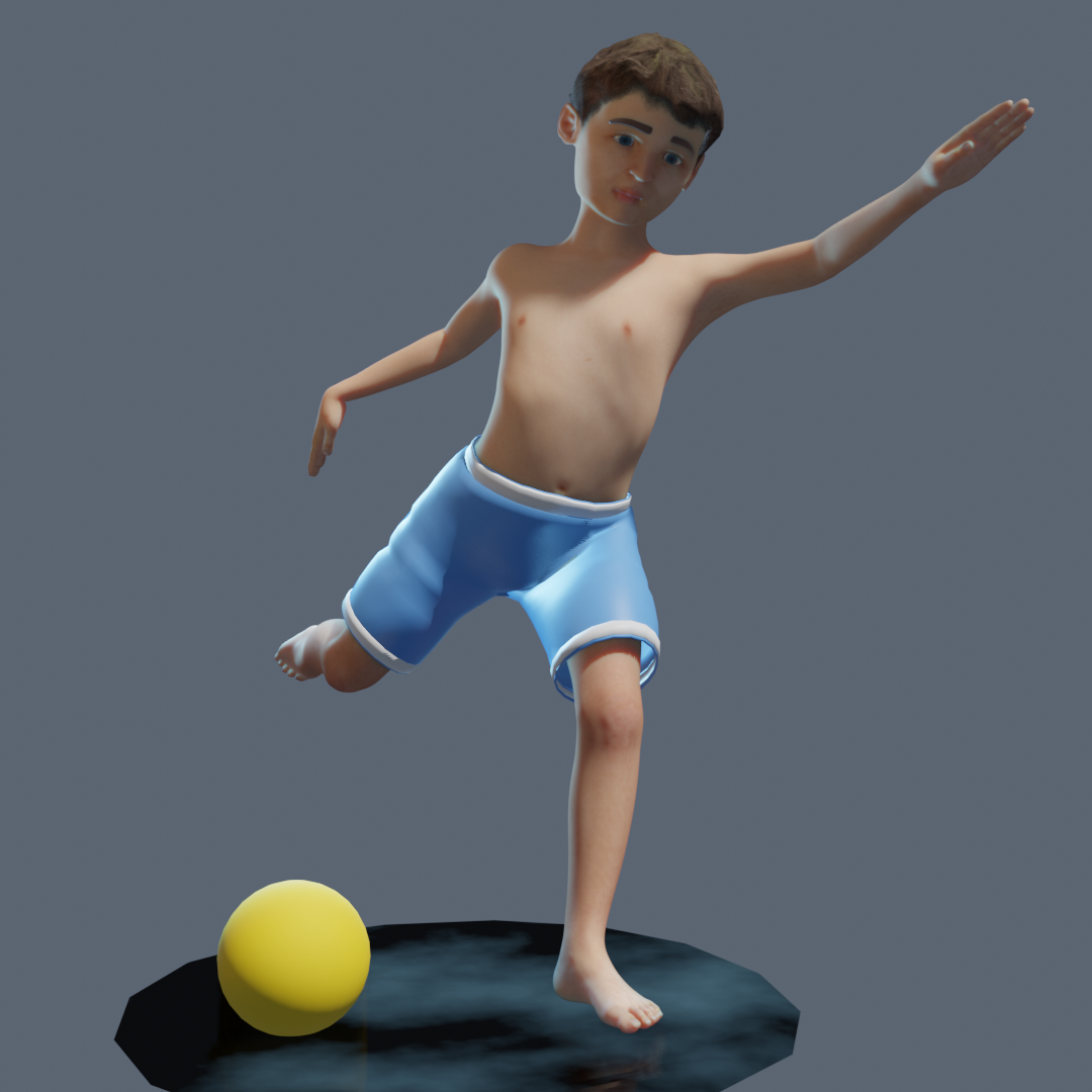 Simple 3d boy character preview image 1